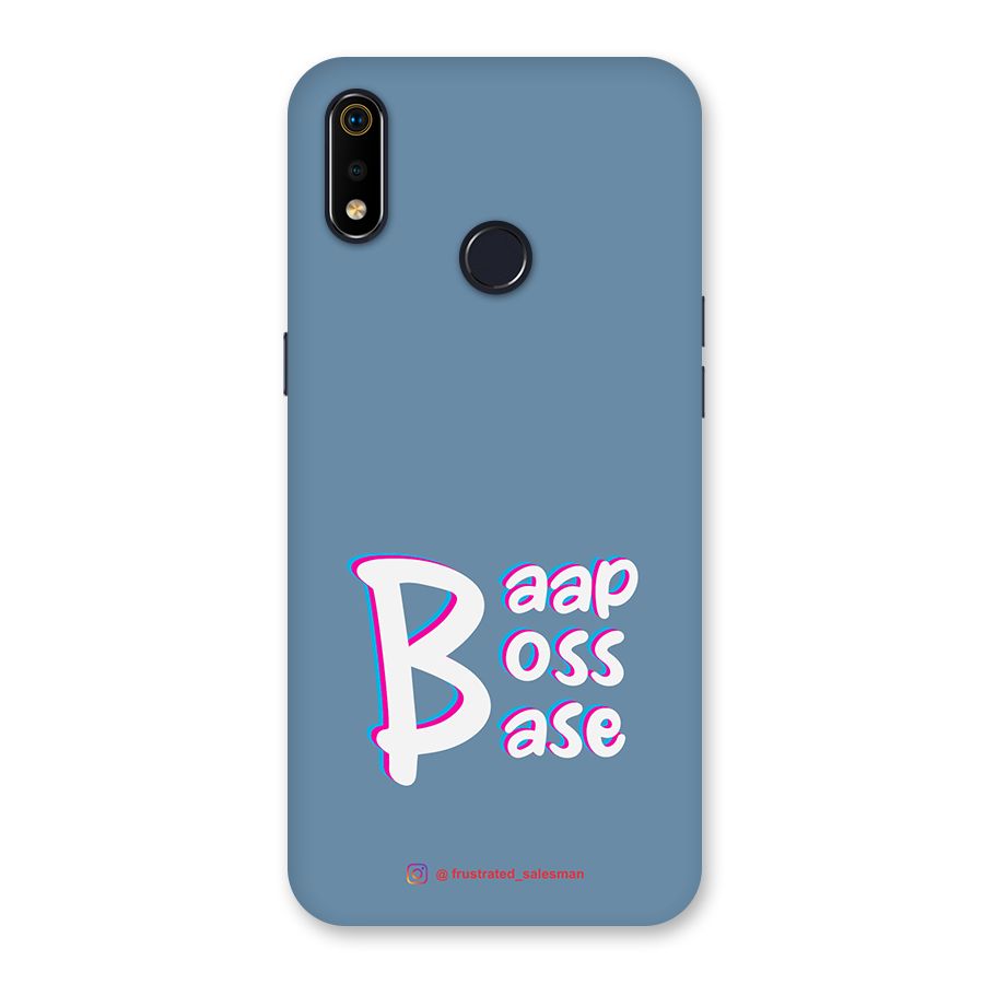 Baap Boss Base SteelBlue Back Case for Realme 3i
