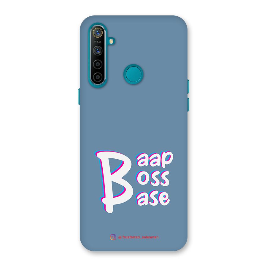 Baap Boss Base SteelBlue Back Case for Realme 5i