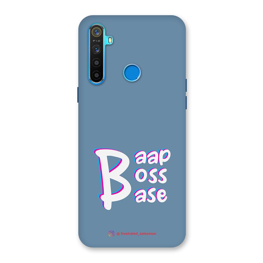Baap Boss Base SteelBlue Back Case for Realme 5s