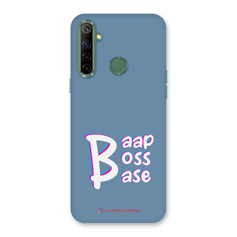 Baap Boss Base SteelBlue Back Case for Realme Narzo 10