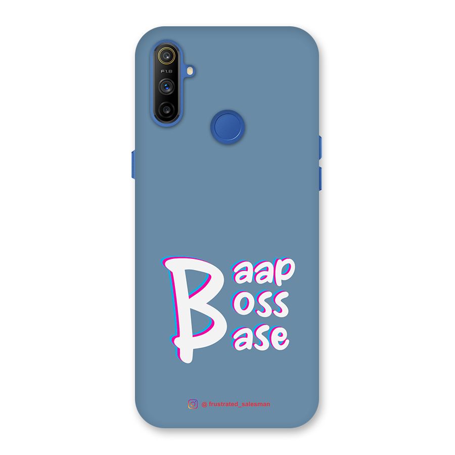 Baap Boss Base SteelBlue Back Case for Realme Narzo 10A