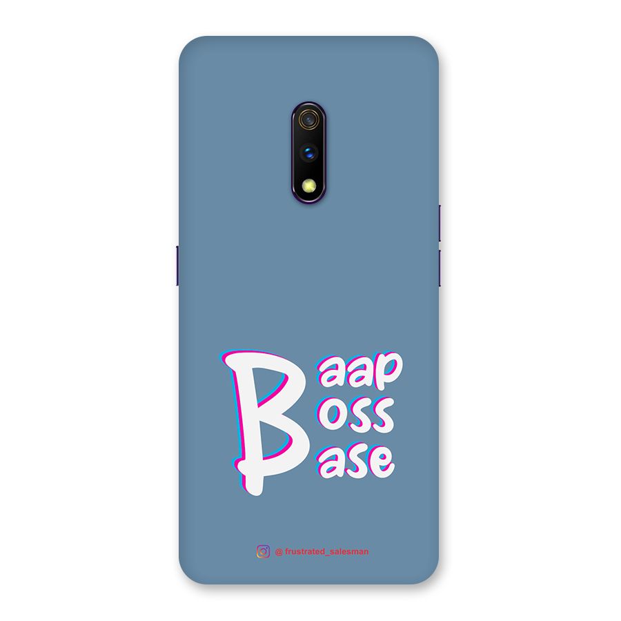 Baap Boss Base SteelBlue Back Case for Realme X