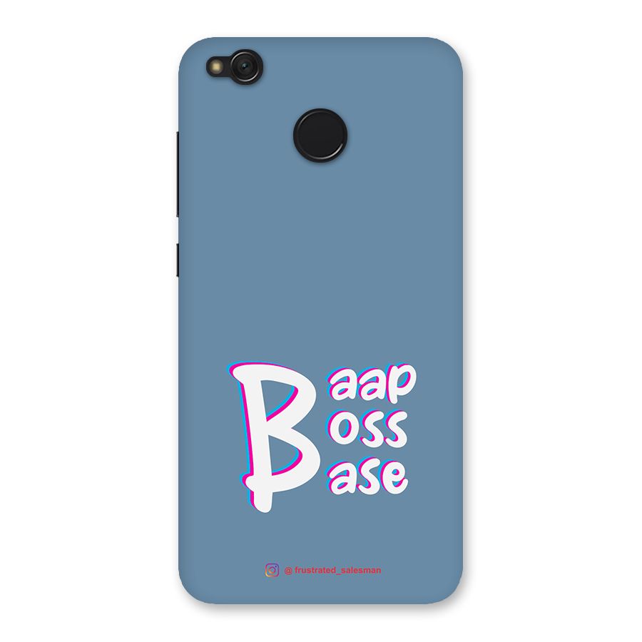 Baap Boss Base SteelBlue Back Case for Redmi 4