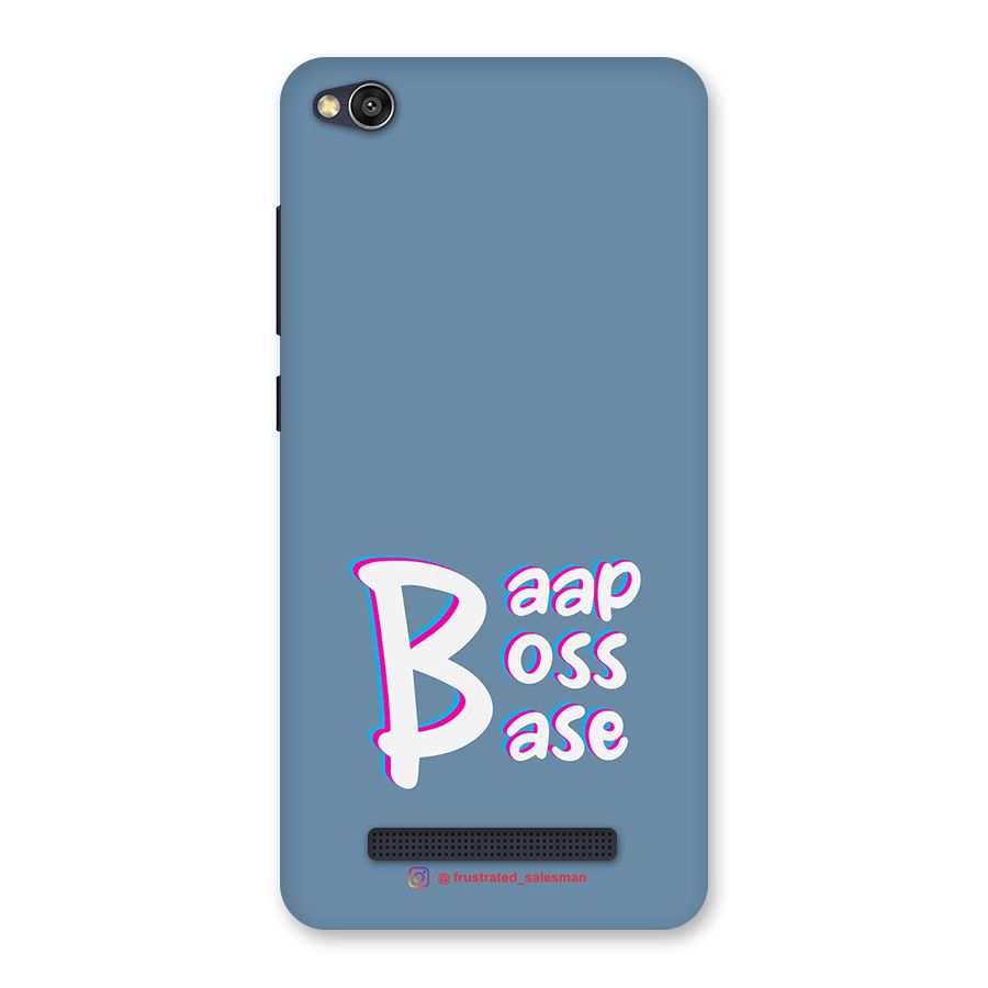 Baap Boss Base SteelBlue Back Case for Redmi 4A