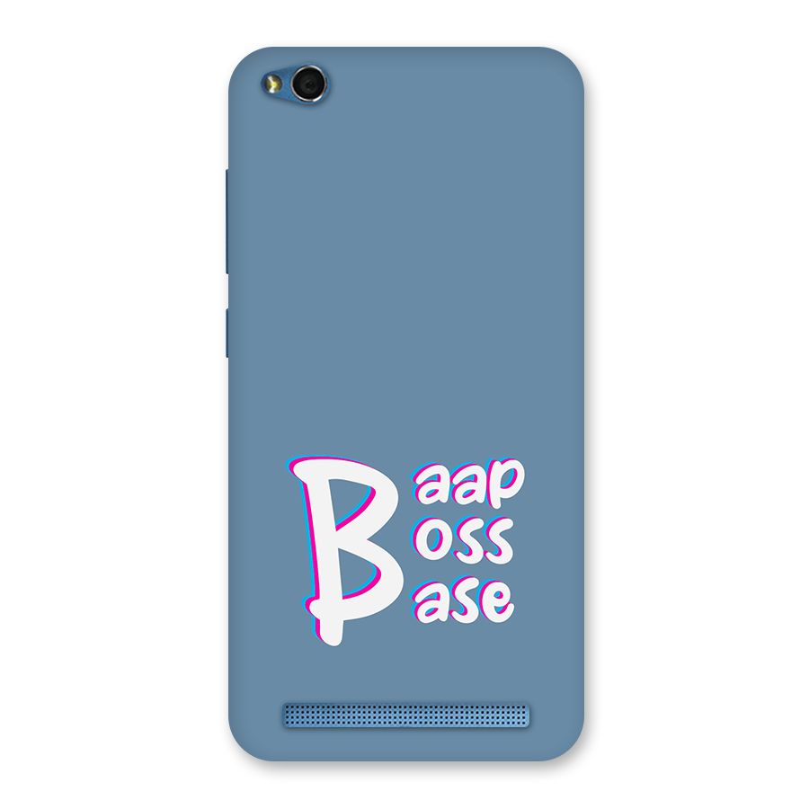 Baap Boss Base SteelBlue Back Case for Redmi 5A