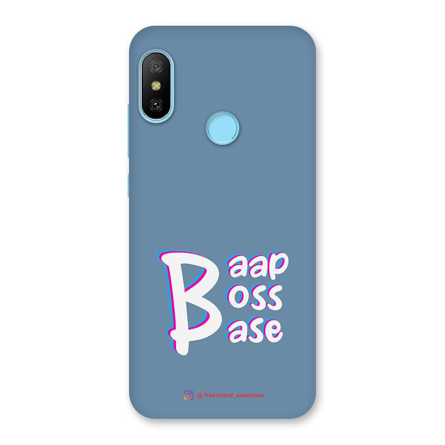 Baap Boss Base SteelBlue Back Case for Redmi 6 Pro