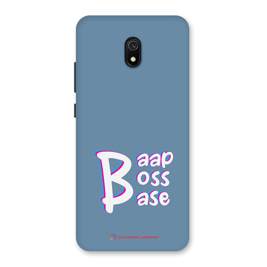 Baap Boss Base SteelBlue Back Case for Redmi 8A