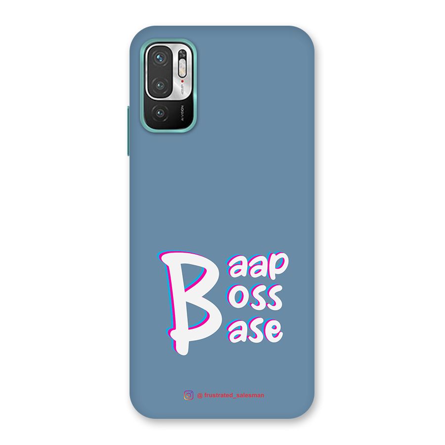 Baap Boss Base SteelBlue Back Case for Redmi Note 10T 5G