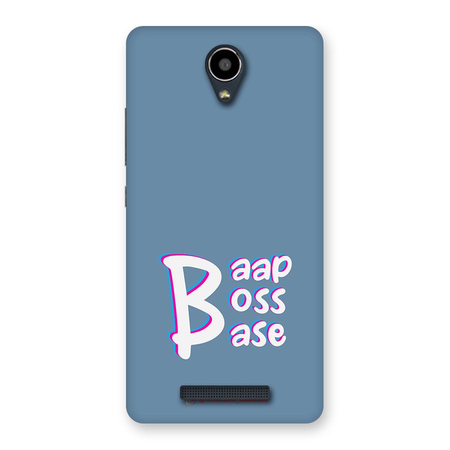 Baap Boss Base SteelBlue Back Case for Redmi Note 2