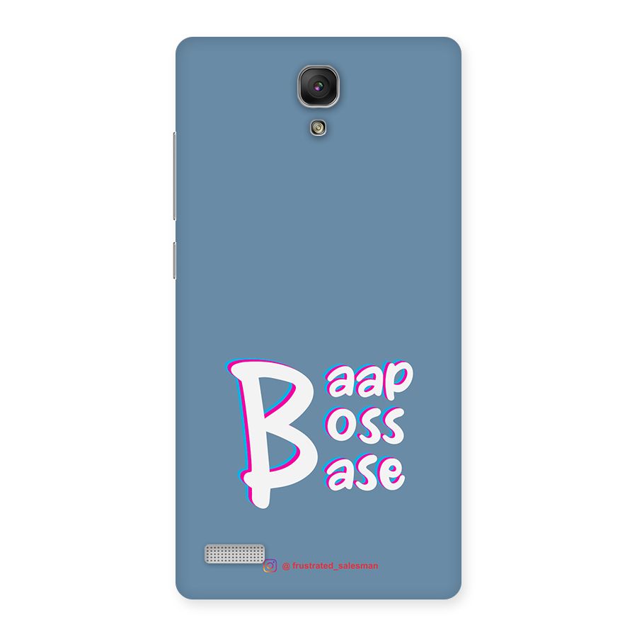 Baap Boss Base SteelBlue Back Case for Redmi Note Prime