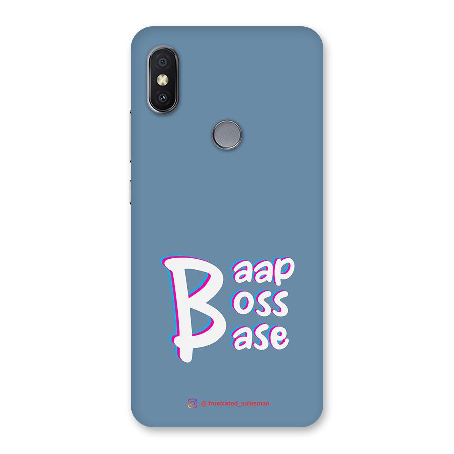 Baap Boss Base SteelBlue Back Case for Redmi Y2