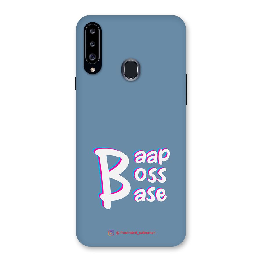 Baap Boss Base SteelBlue Back Case for Samsung Galaxy A20s