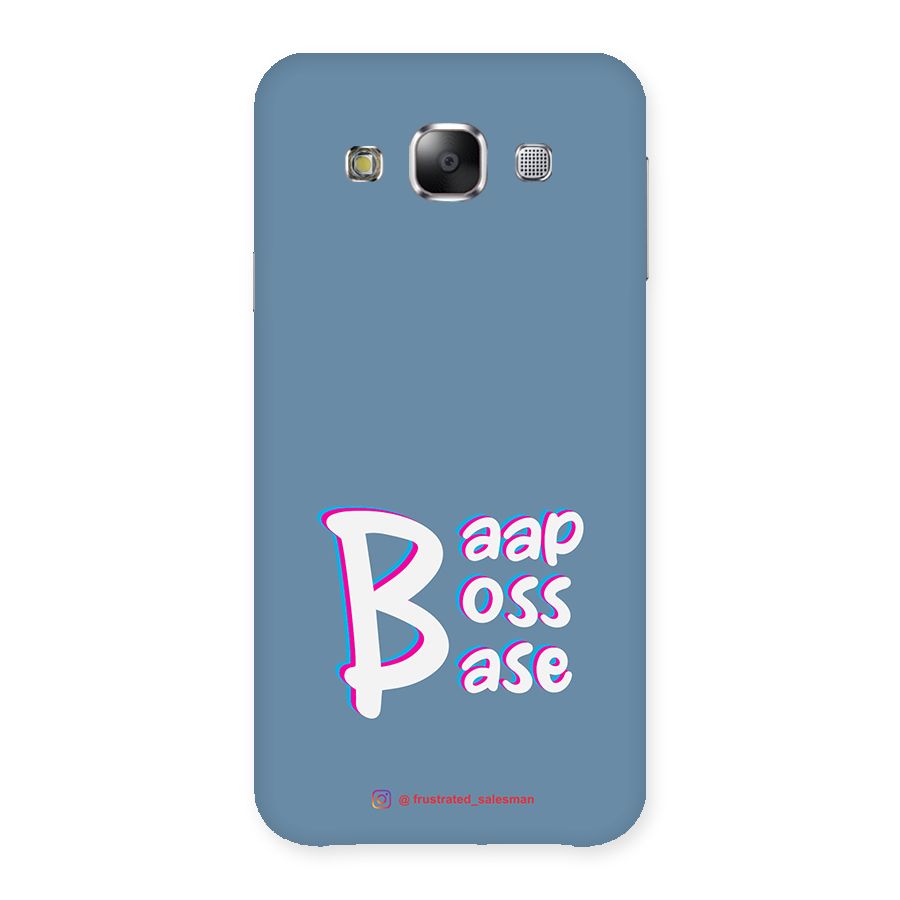 Baap Boss Base SteelBlue Back Case for Samsung Galaxy E5