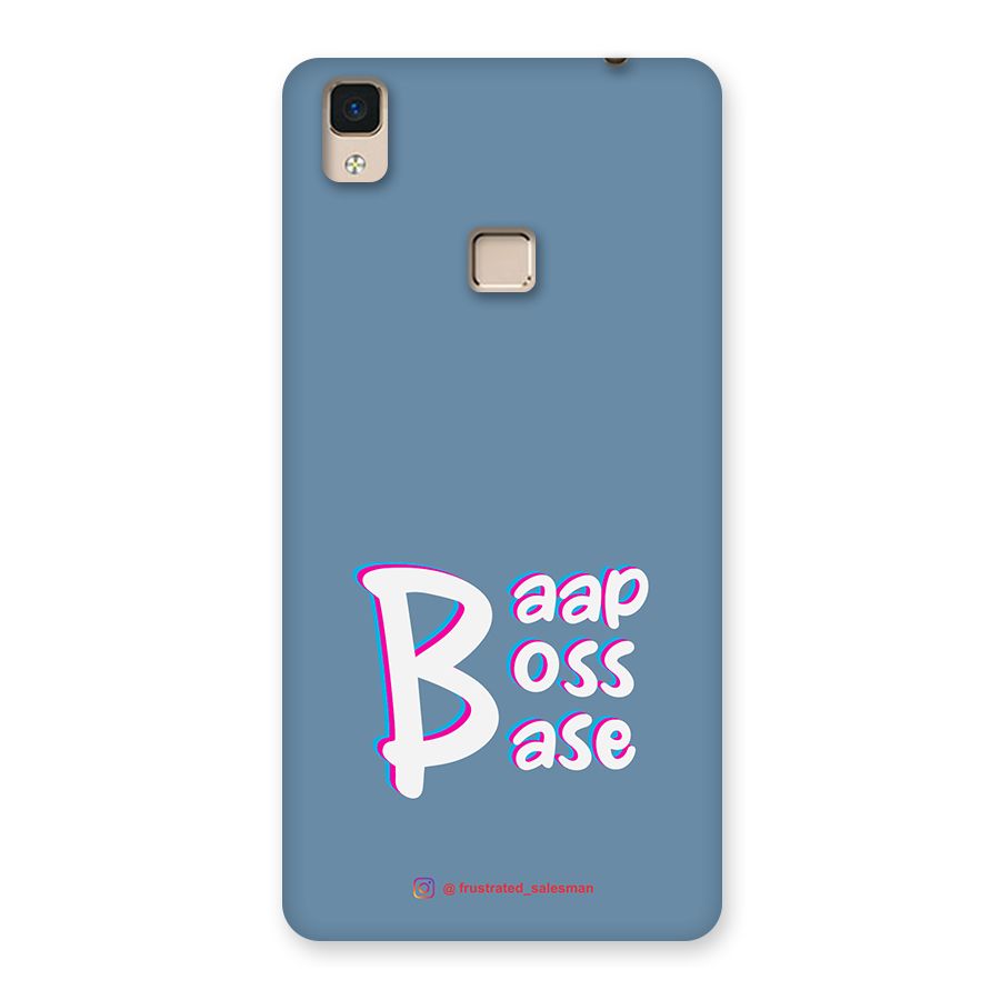 Baap Boss Base SteelBlue Back Case for V3 Max