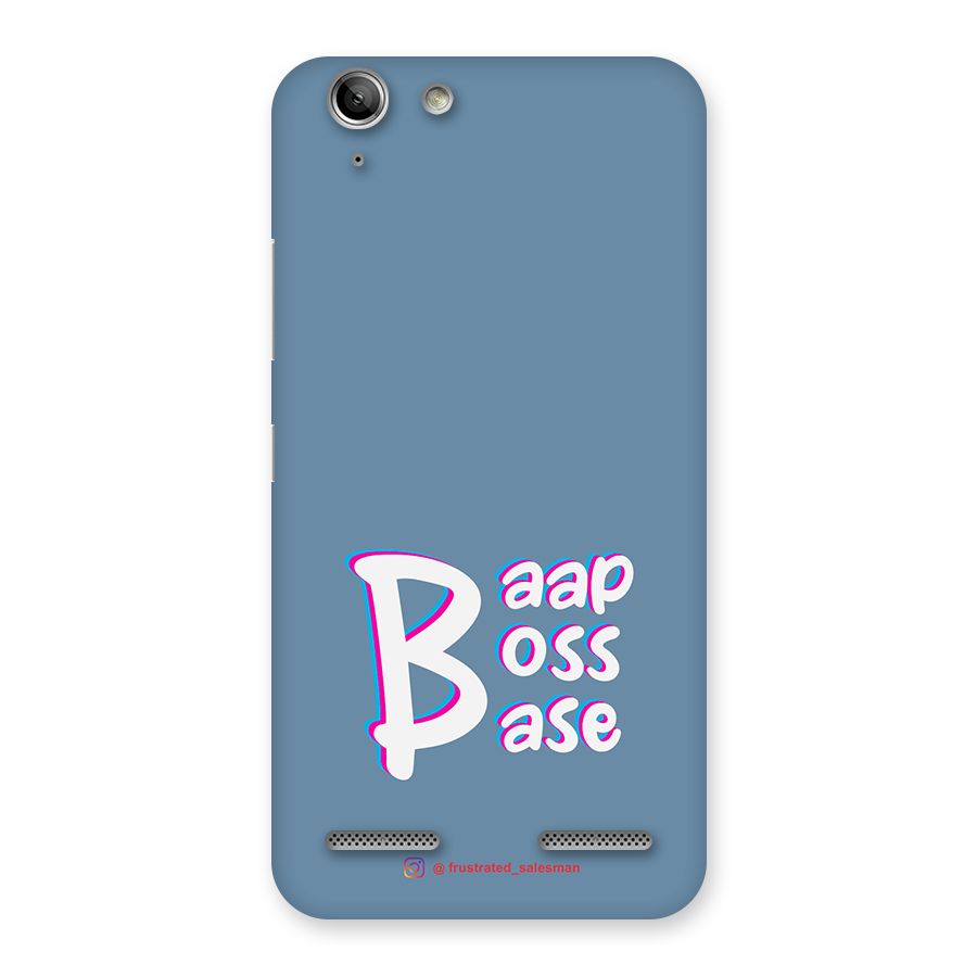 Baap Boss Base SteelBlue Back Case for Vibe K5