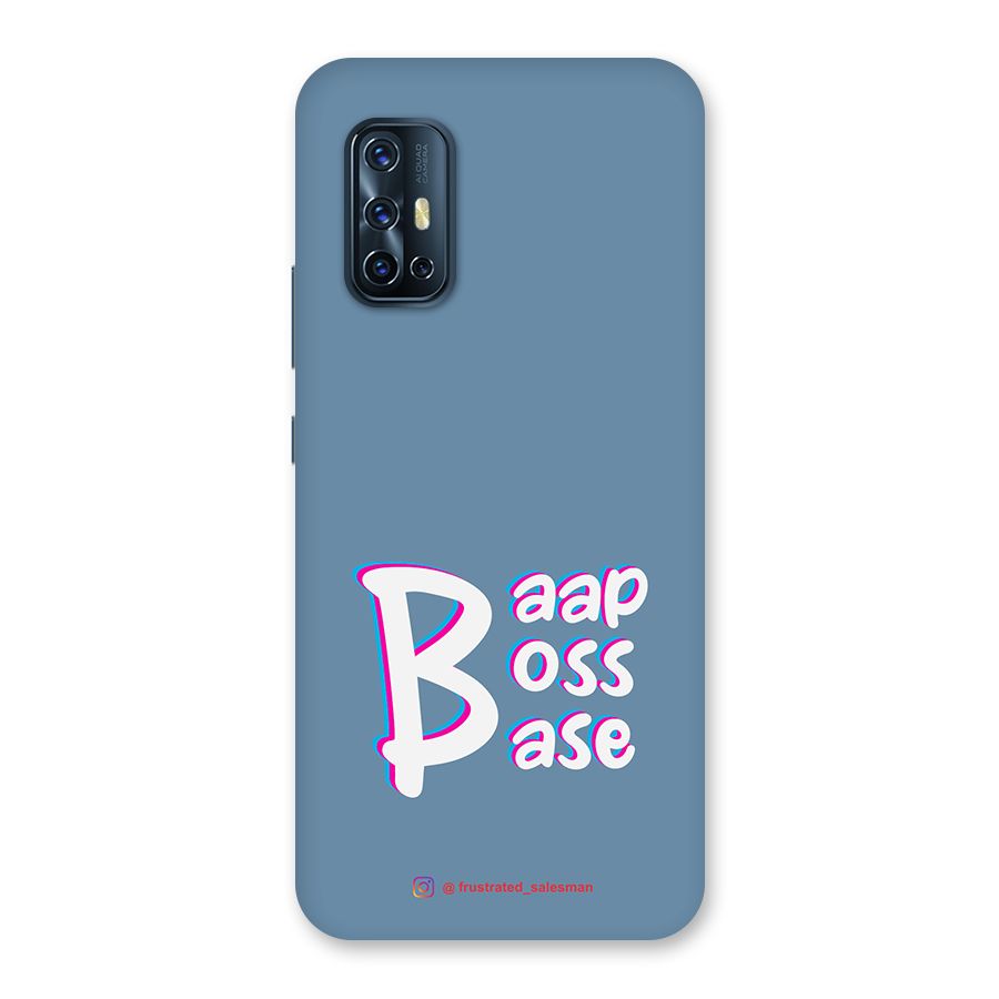 Baap Boss Base SteelBlue Back Case for Vivo V17