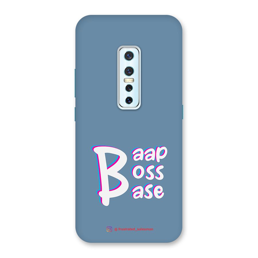 Baap Boss Base SteelBlue Back Case for Vivo V17 Pro