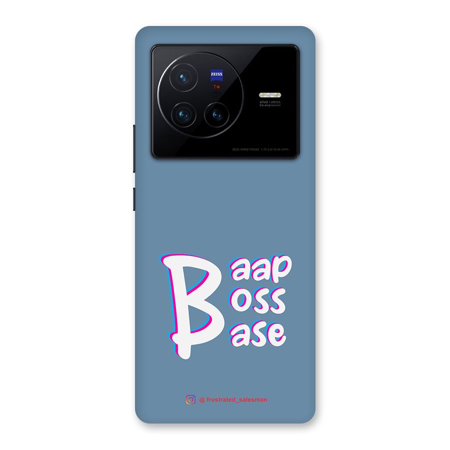 Baap Boss Base SteelBlue Back Case for Vivo X80