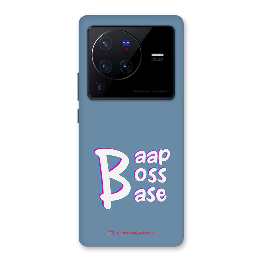 Baap Boss Base SteelBlue Back Case for Vivo X80 Pro