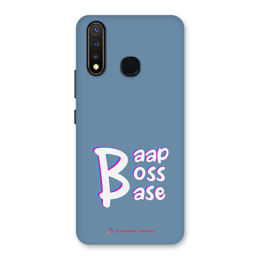 Baap Boss Base SteelBlue Back Case for Vivo Y19