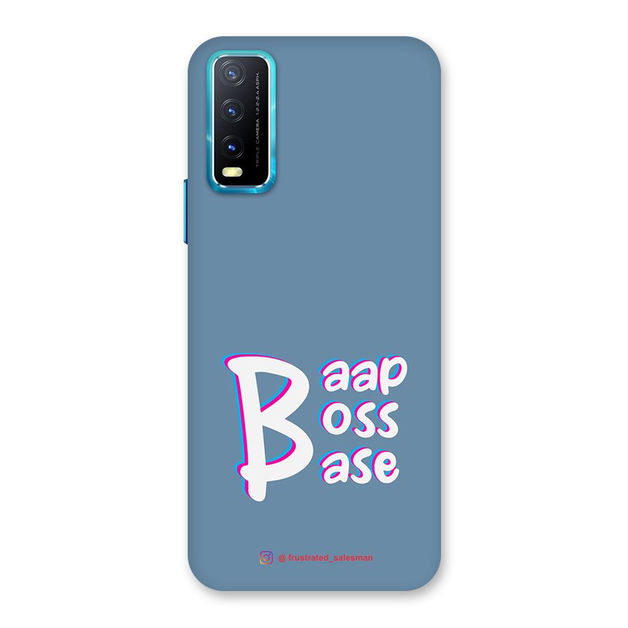 Baap Boss Base SteelBlue Back Case for Vivo Y20A