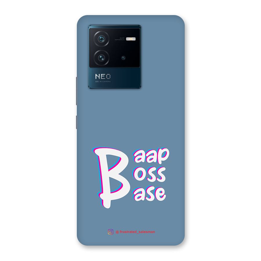 Baap Boss Base SteelBlue Back Case for Vivo iQOO Neo 6 5G