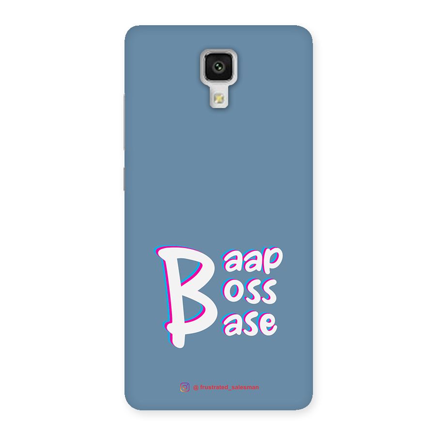 Baap Boss Base SteelBlue Back Case for Xiaomi Mi 4