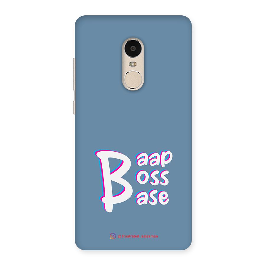 Baap Boss Base SteelBlue Back Case for Xiaomi Redmi Note 4