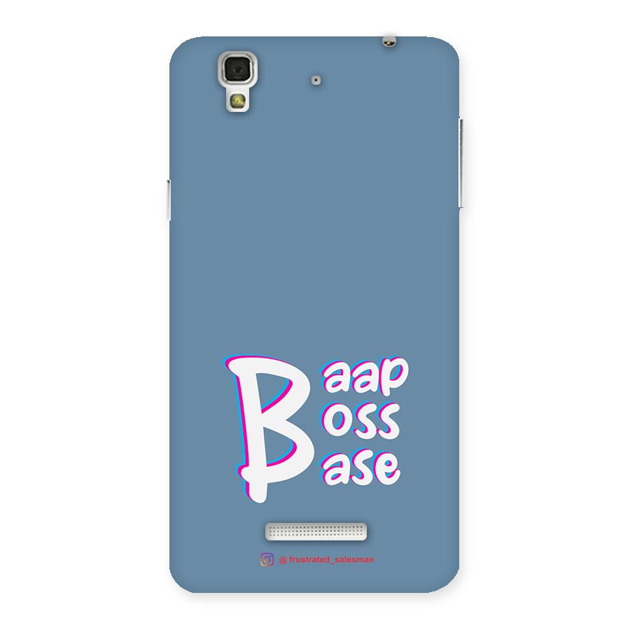 Baap Boss Base SteelBlue Back Case for YU Yureka Plus