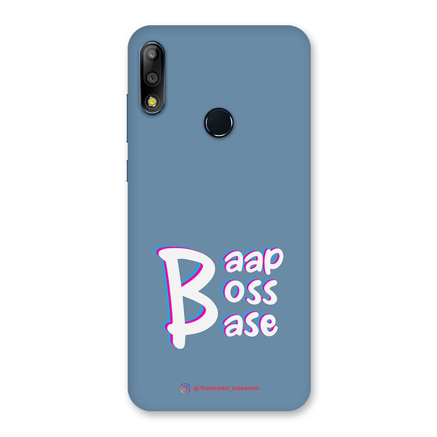 Baap Boss Base SteelBlue Back Case for Zenfone Max Pro M2