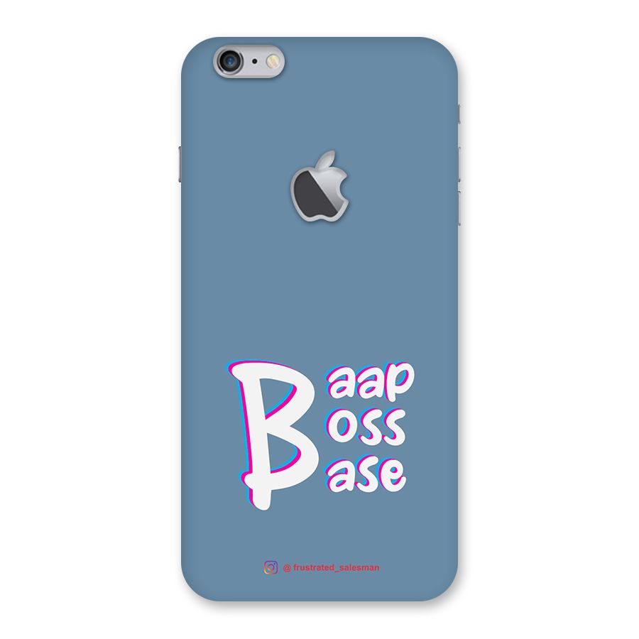 Baap Boss Base SteelBlue Back Case for iPhone 6 Plus 6S Plus Logo Cut