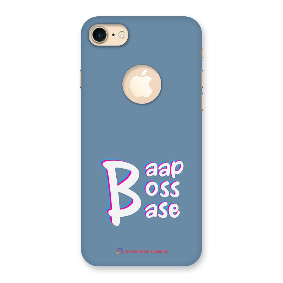 Baap Boss Base SteelBlue Back Case for iPhone 7 Logo Cut