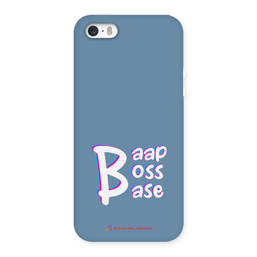 Baap Boss Base SteelBlue Back Case for iPhone SE