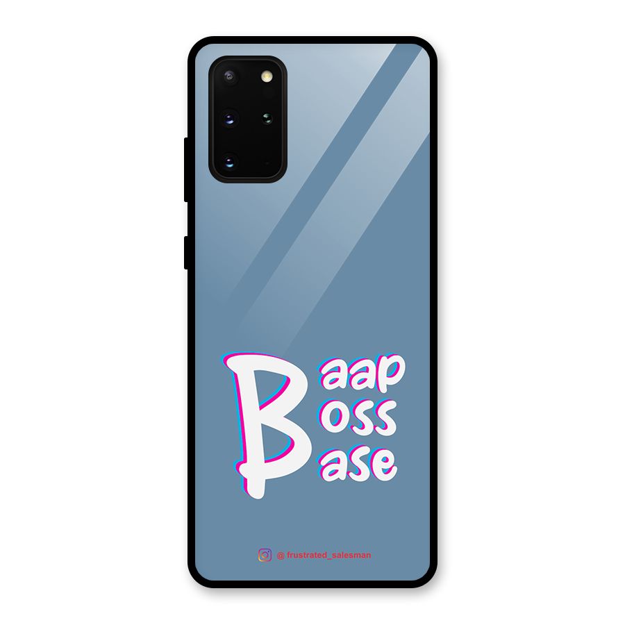 Baap Boss Base SteelBlue Glass Back Case for Galaxy S20 Plus