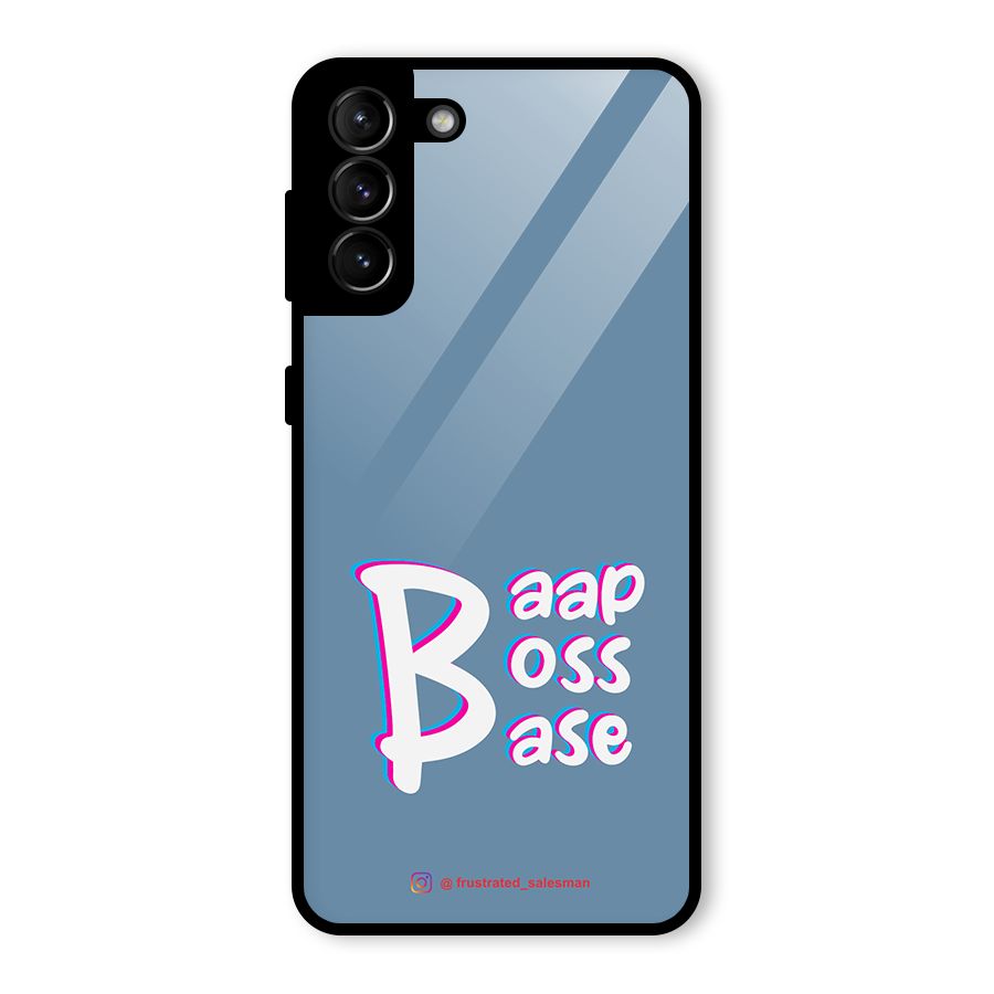 Baap Boss Base SteelBlue Glass Back Case for Galaxy S21 Plus