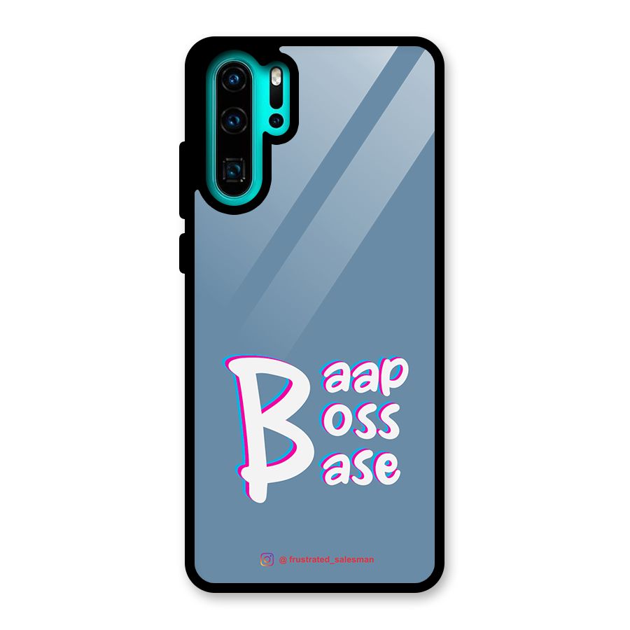 Baap Boss Base SteelBlue Glass Back Case for Huawei P30 Pro