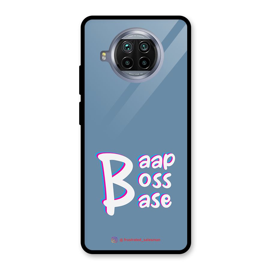 Baap Boss Base SteelBlue Glass Back Case for Mi 10i