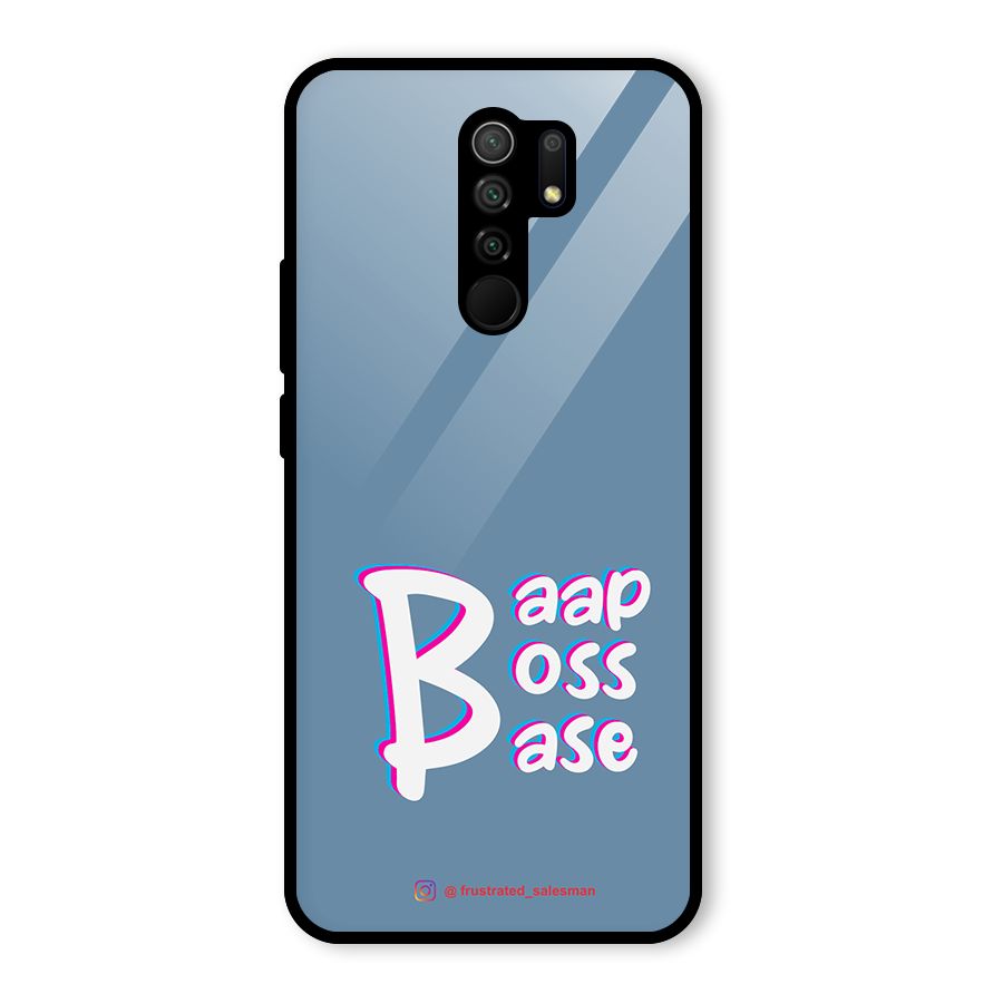 Baap Boss Base SteelBlue Glass Back Case for Poco M2
