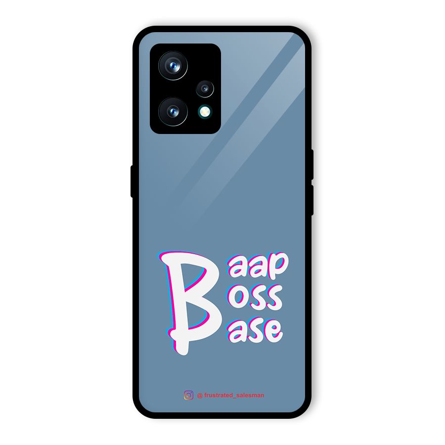 Baap Boss Base SteelBlue Glass Back Case for Realme 9 Pro Plus 5G