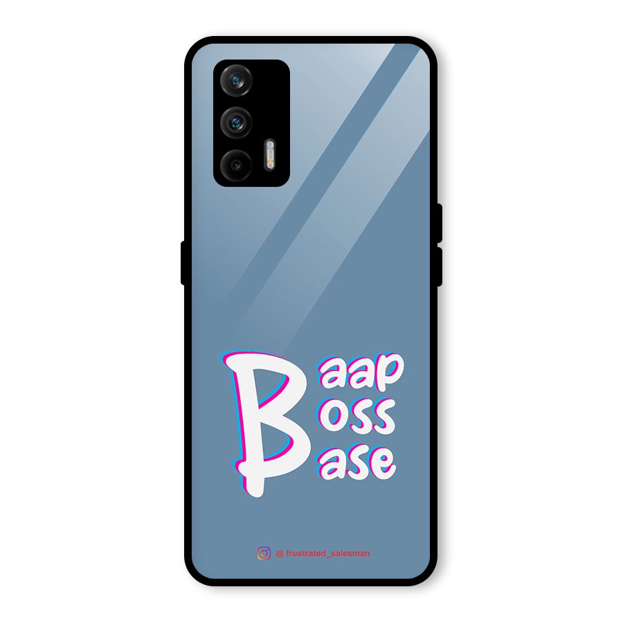 Baap Boss Base SteelBlue Glass Back Case for Realme GT 5G
