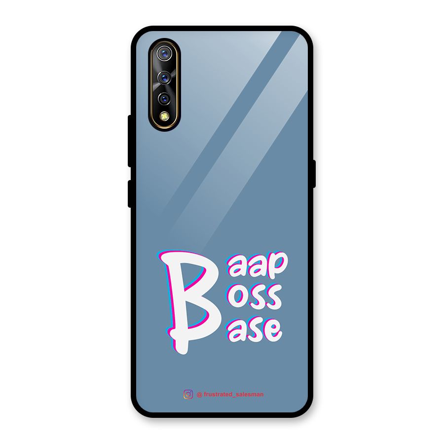 Baap Boss Base SteelBlue Glass Back Case for Vivo S1