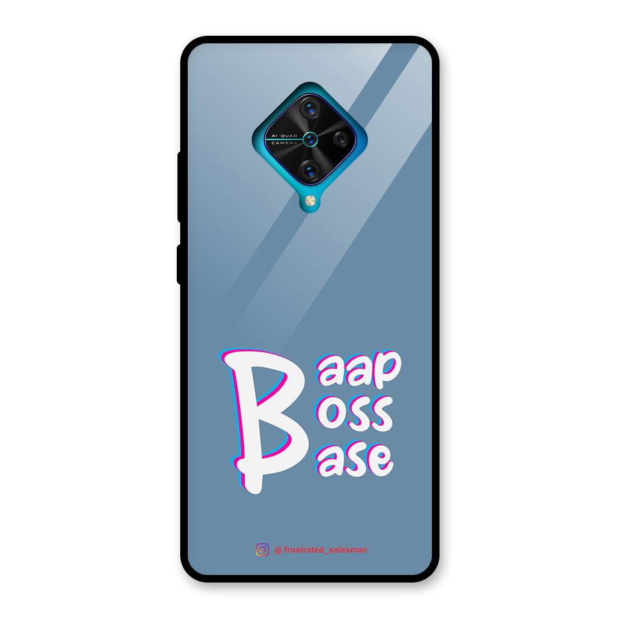 Baap Boss Base SteelBlue Glass Back Case for Vivo S1 Pro