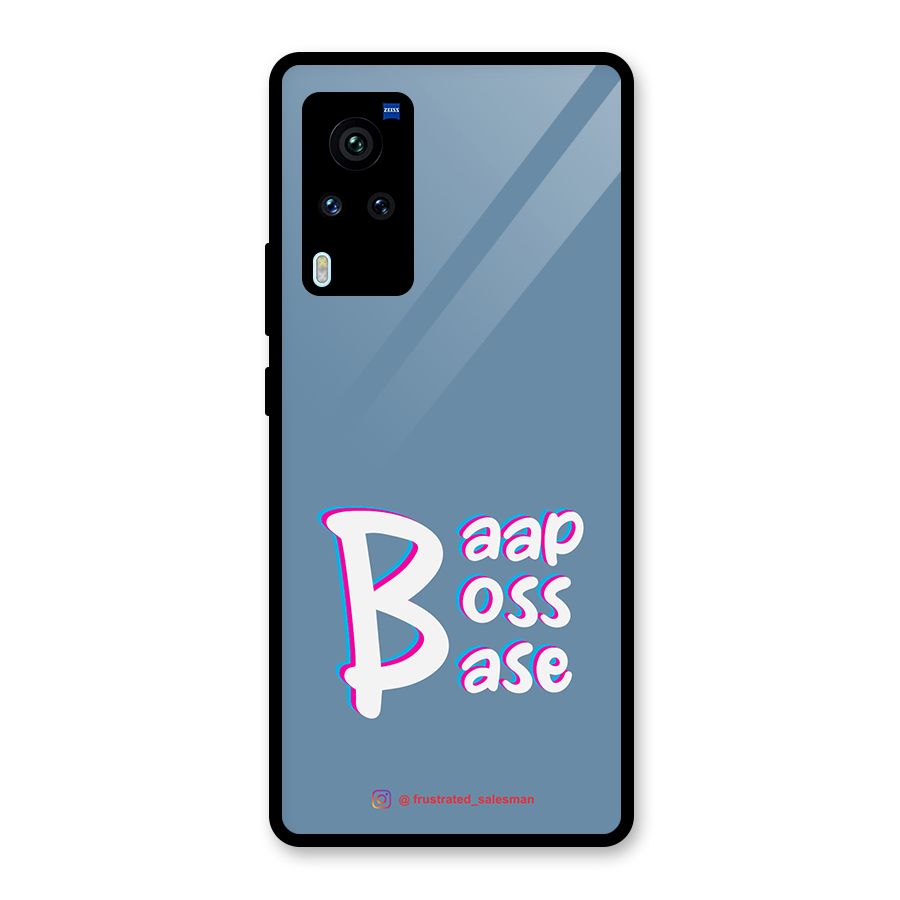 Baap Boss Base SteelBlue Glass Back Case for Vivo X60 Pro