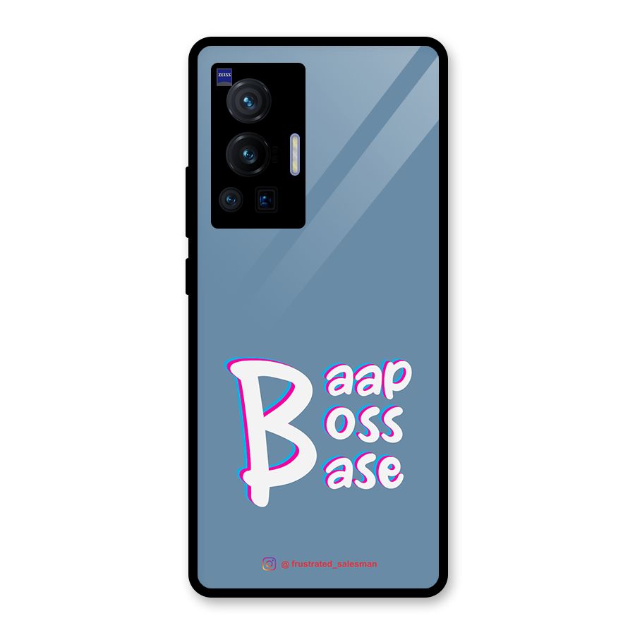 Baap Boss Base SteelBlue Glass Back Case for Vivo X70 Pro