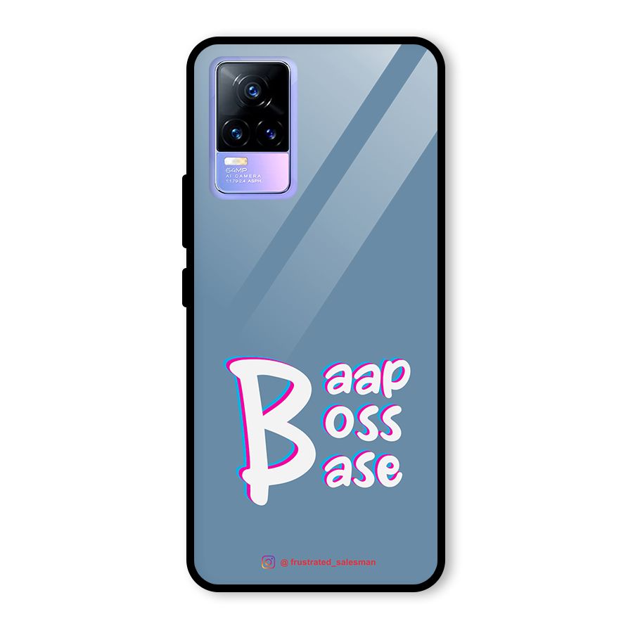 Baap Boss Base SteelBlue Glass Back Case for Vivo Y73
