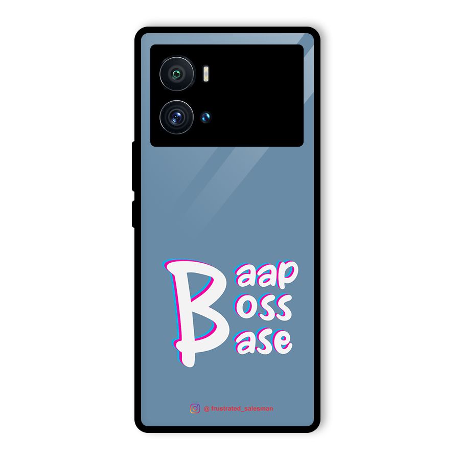 Baap Boss Base SteelBlue Glass Back Case for Vivo iQOO 9 Pro
