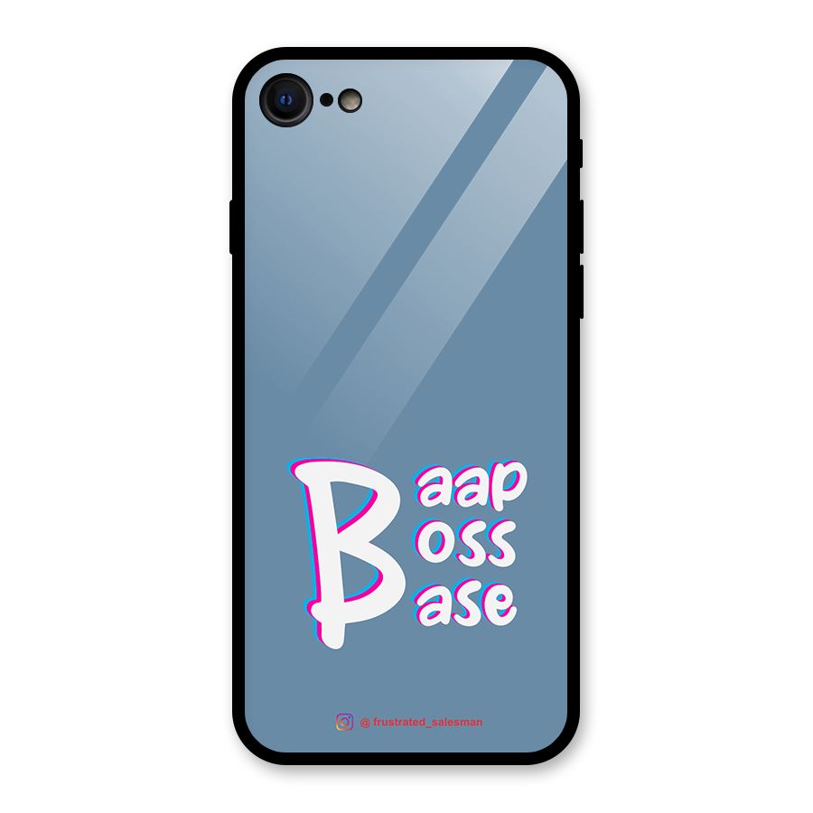 Baap Boss Base SteelBlue Glass Back Case for iPhone 7