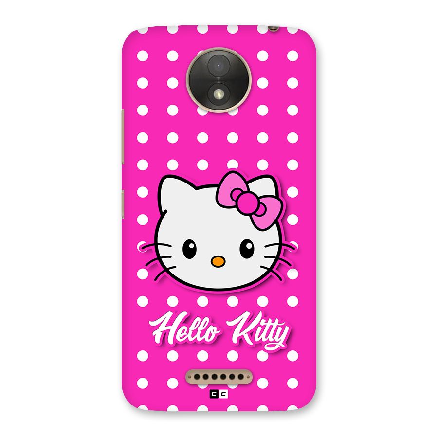 Baby Kitty Back Case for Moto C Plus