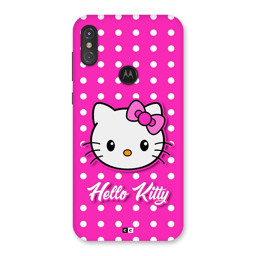 Baby Kitty Back Case for Motorola One Power