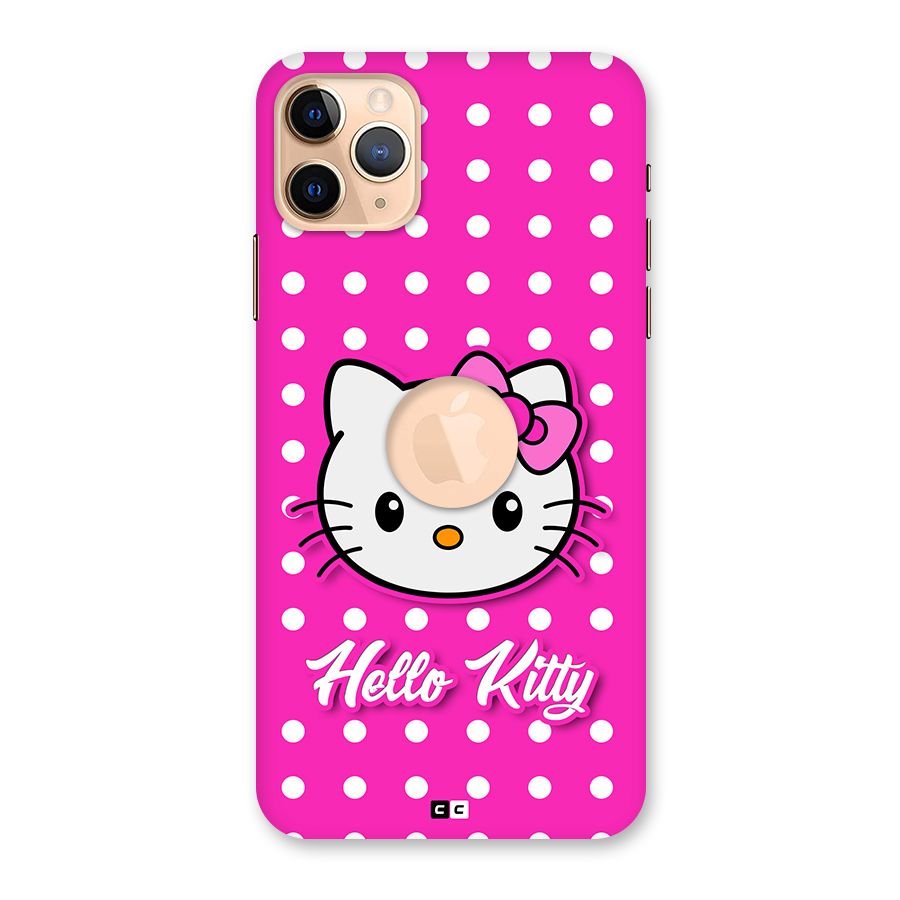 Baby Kitty Back Case for iPhone 11 Pro Max Logo Cut
